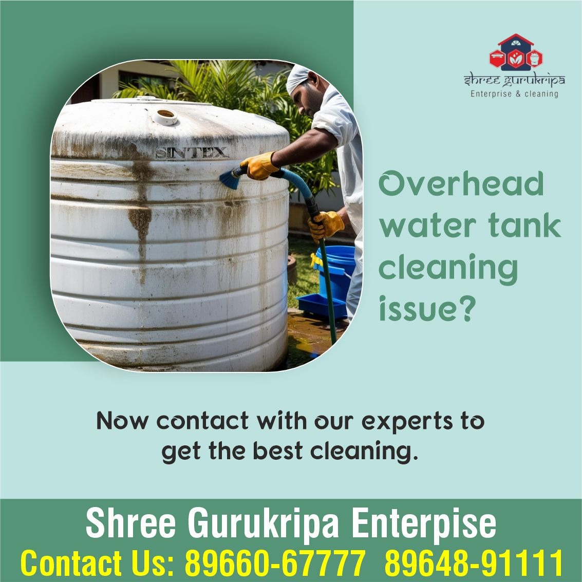 Overhead Water Tank Cleaning Services in Indore