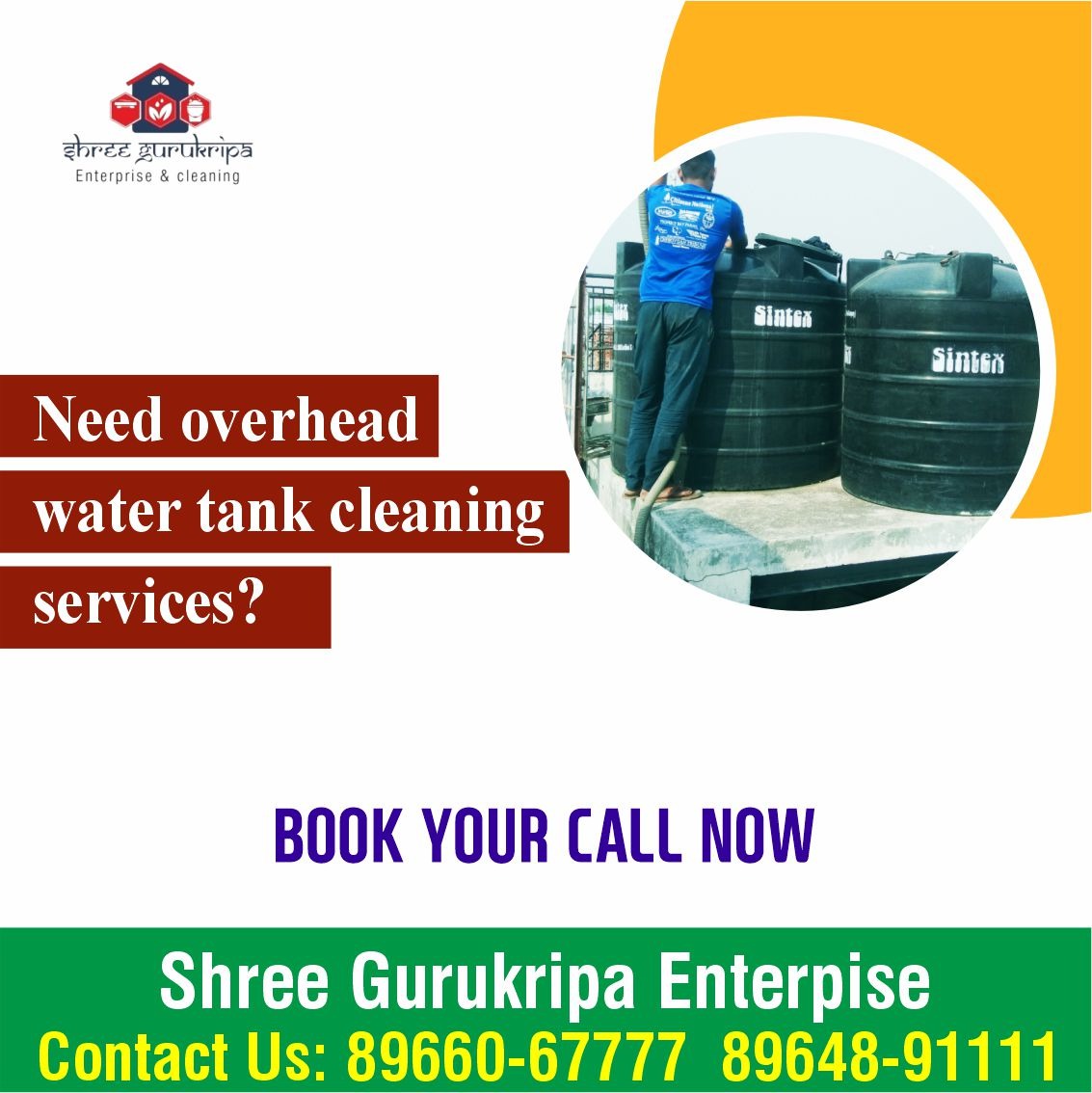 Affordable Overhead Tank Cleaning near me in Indore