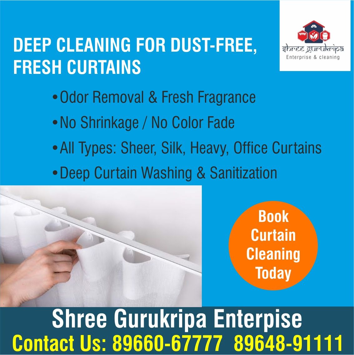 Curtain Deep Cleaning Services in Indore