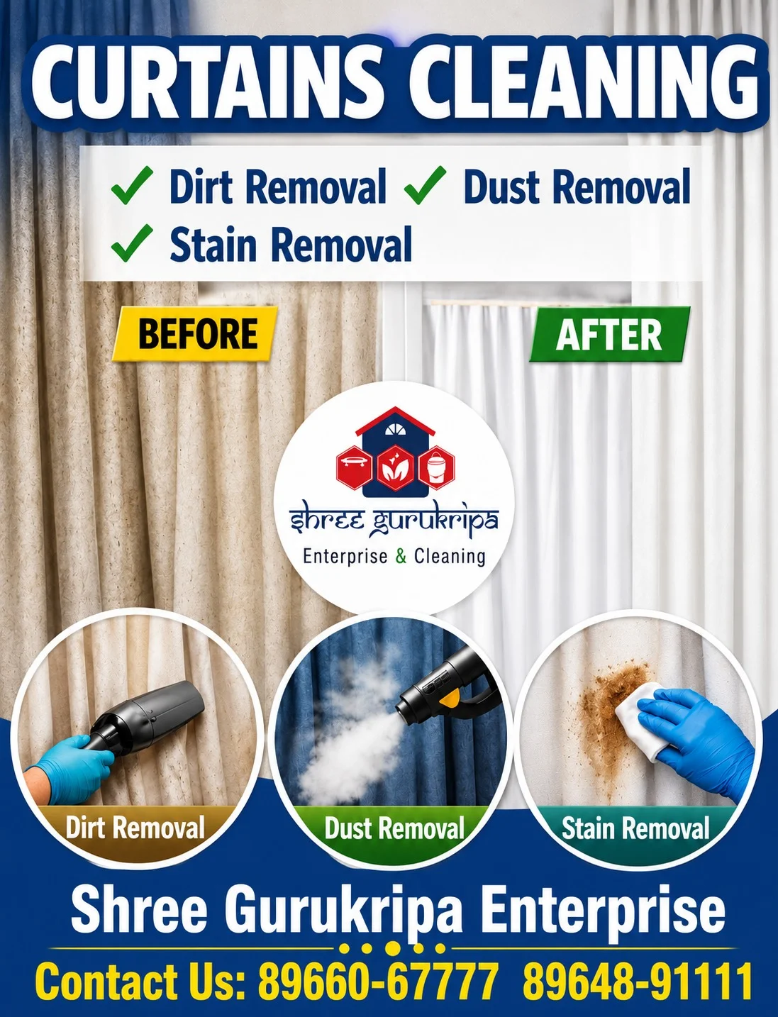Curtain Cleaning Services in Indore: Bring a Fresher Look to Your Home and Workplace