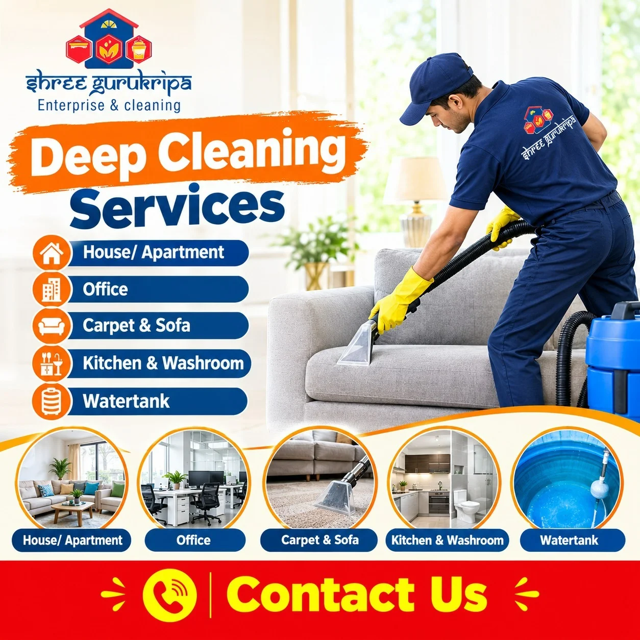 Deep Cleaning Services in Indore: Refresh Your Home and Workplace